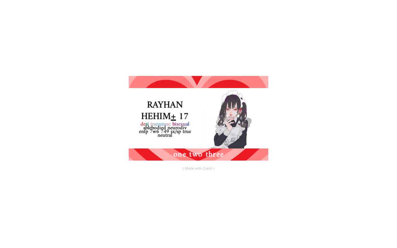 Carrd profile picture for @rayhan